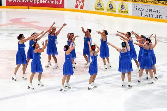 siniset luistelupuvut